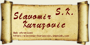 Slavomir Kuruzović vizit kartica